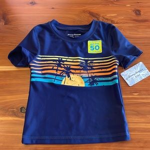 Tommy Bahama UV protection blue swim shirt. Size XS (4). New with tags.